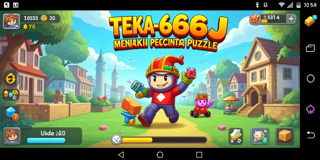 Tampilan gameplay menantang dalam 666J, penuh teka-teki menarik.
