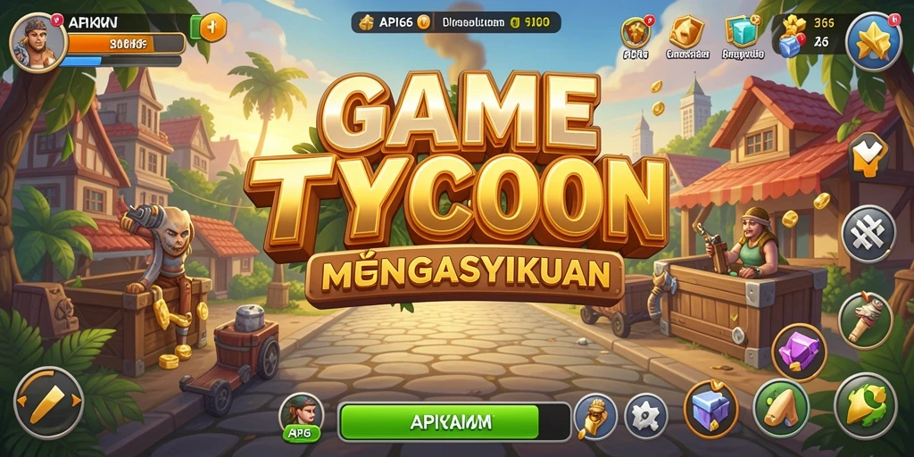 Tampilan gameplay Tycoon yang menantang dan menyenangkan.