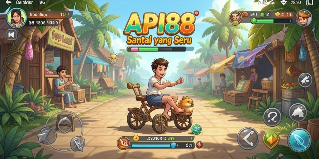 Tampilan gameplay seru dan penuh warna dari API88.
