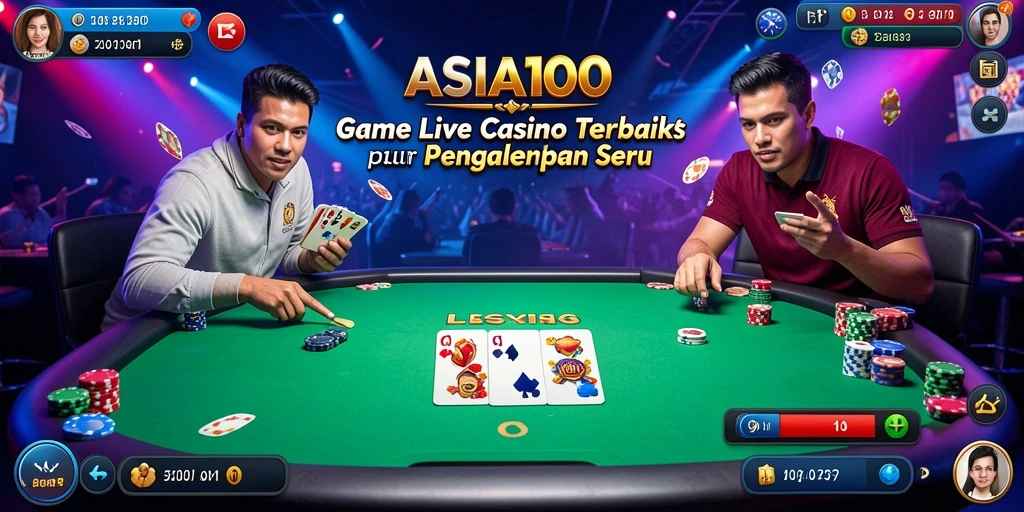 Tangkapan layar gameplay Live Casino yang mengasyikkan dari ASIA100.