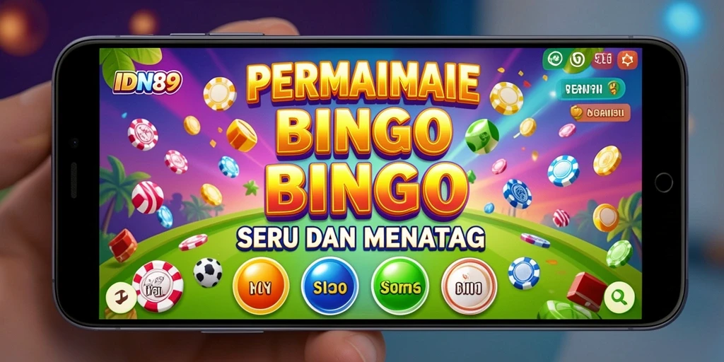 Tampilan gameplay seru di IDN89 Bingo dengan pemain yang antusias.