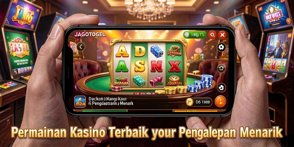 Tampilan gameplay mendebarkan di JAGOTOGEL dengan berbagai pilihan kasino.