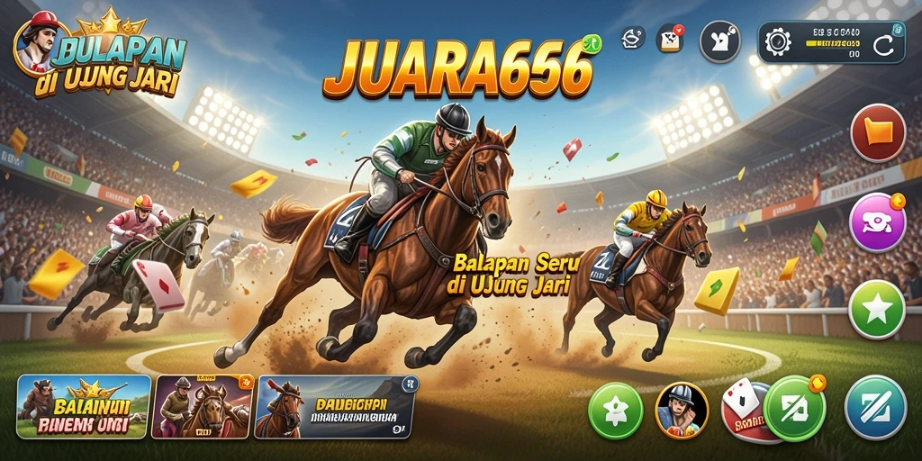 Gameplay balapan seru di JUARA666 dengan grafik yang memukau.