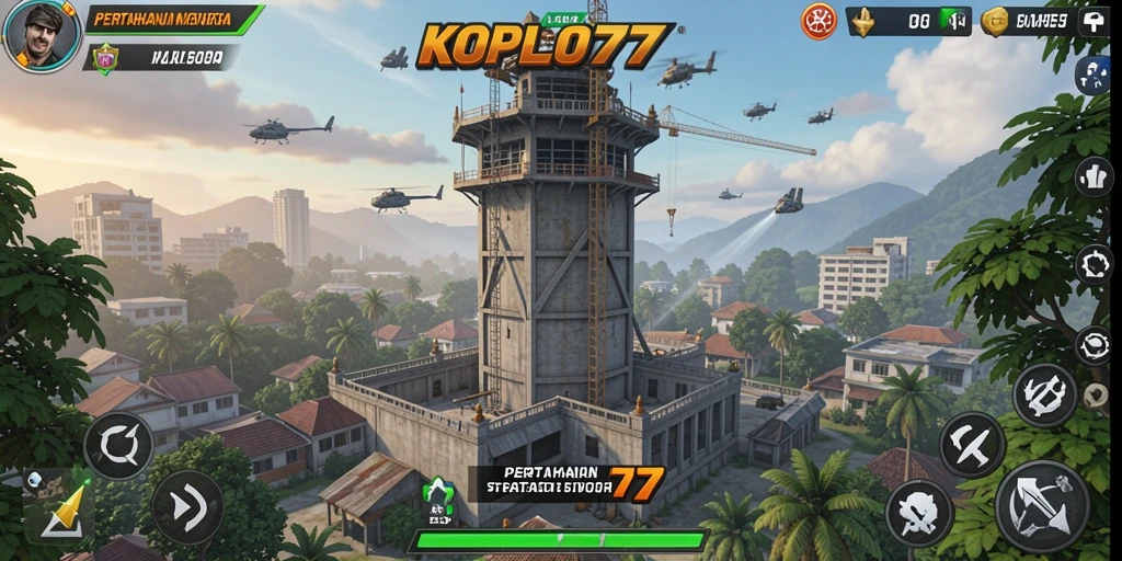 Tampilan gameplay Tower Defense yang menegangkan dan strategis.