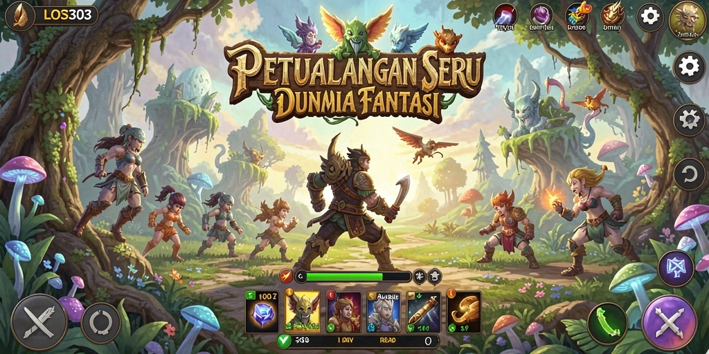 Tampilan gameplay yang menarik dan penuh aksi di LOS303.