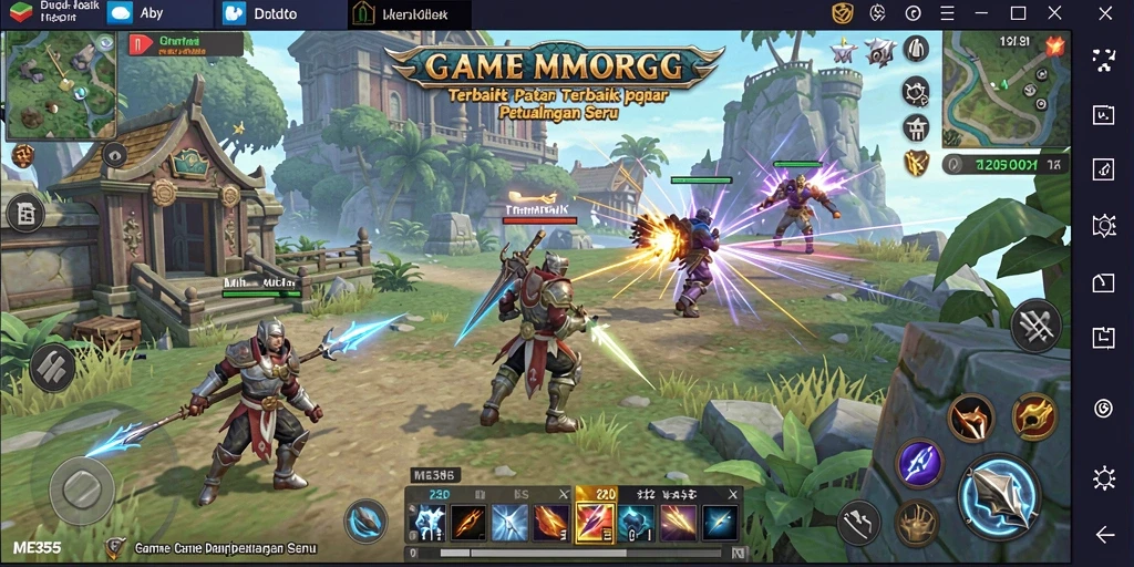 Tampilan gameplay ME355 yang menakjubkan dalam dunia MMORPG.