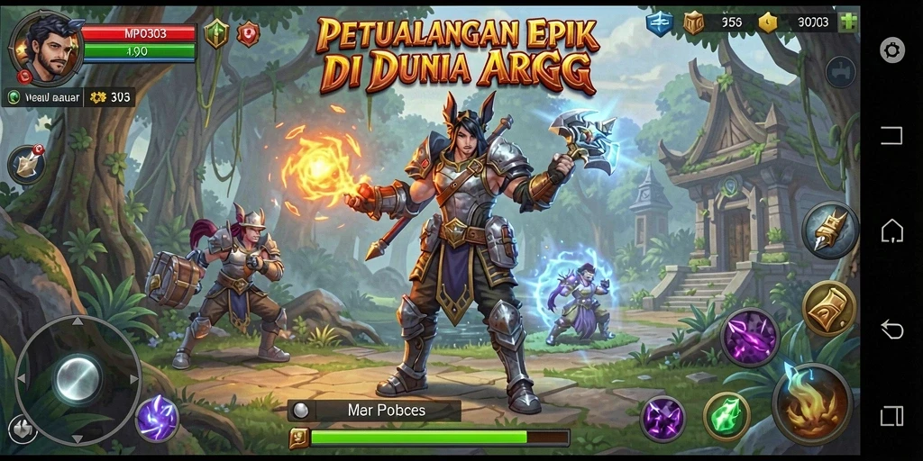 Gameplay seru MPO303 dengan pertarungan yang menegangkan.