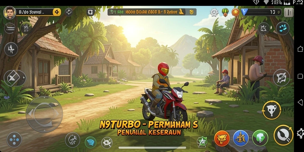 Screenshot gameplay N9TURBO yang menampilkan keseruan permainan Casual.