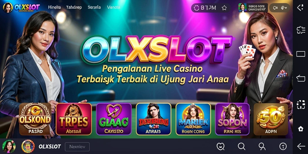 Tampilan menarik dari gameplay Live Casino OLXSLOT.