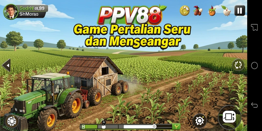 Tampilan menarik gameplay PPV88 dengan aktivitas pertanian yang menyenangkan.
