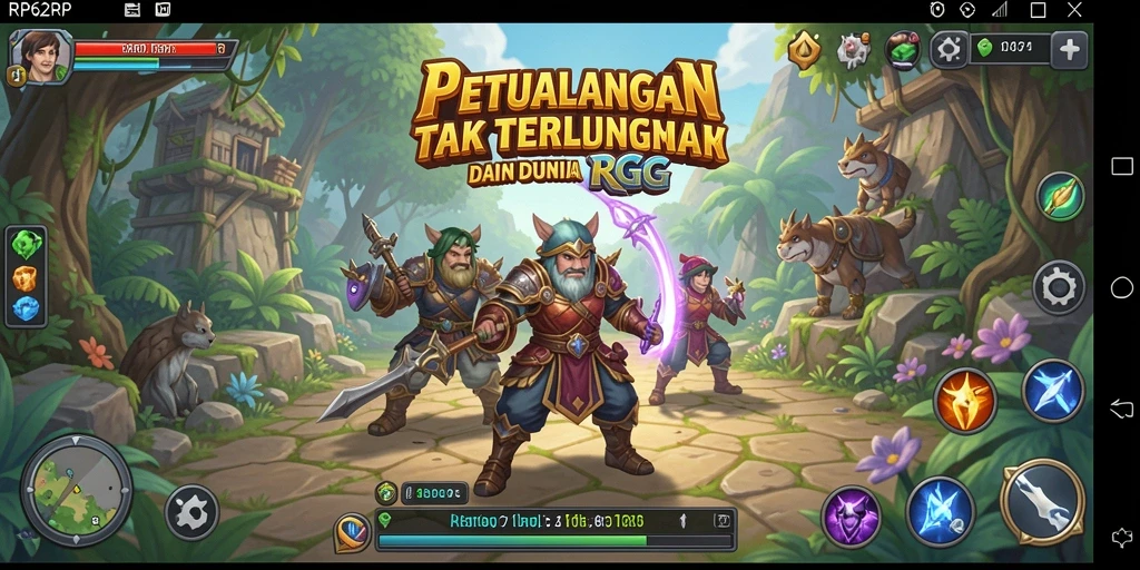 Tampilan gameplay RPG yang menakjubkan dan mendalam.