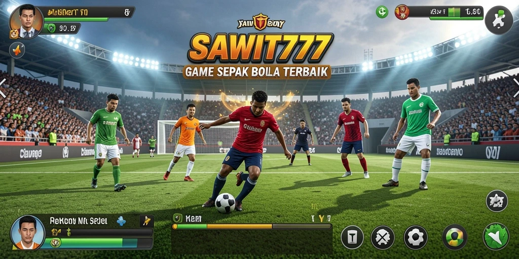 Tampilan permainan sepak bola yang menegangkan di SAWIT777.