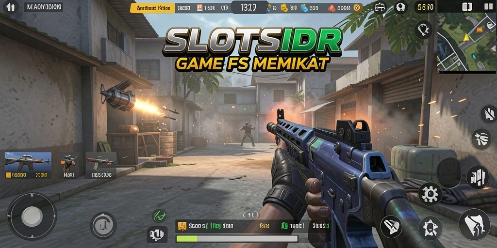 Tangkapan layar utama yang menunjukkan aksi mendebarkan dalam SLOTSIDR.