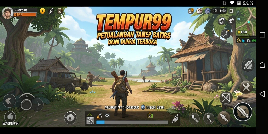 Tangkapan layar gameplay yang menampilkan eksplorasi dunia terbuka.