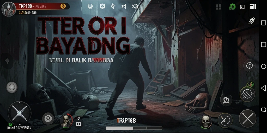 Tangkapan layar gameplay TKP188 yang menegangkan dan menyeramkan.