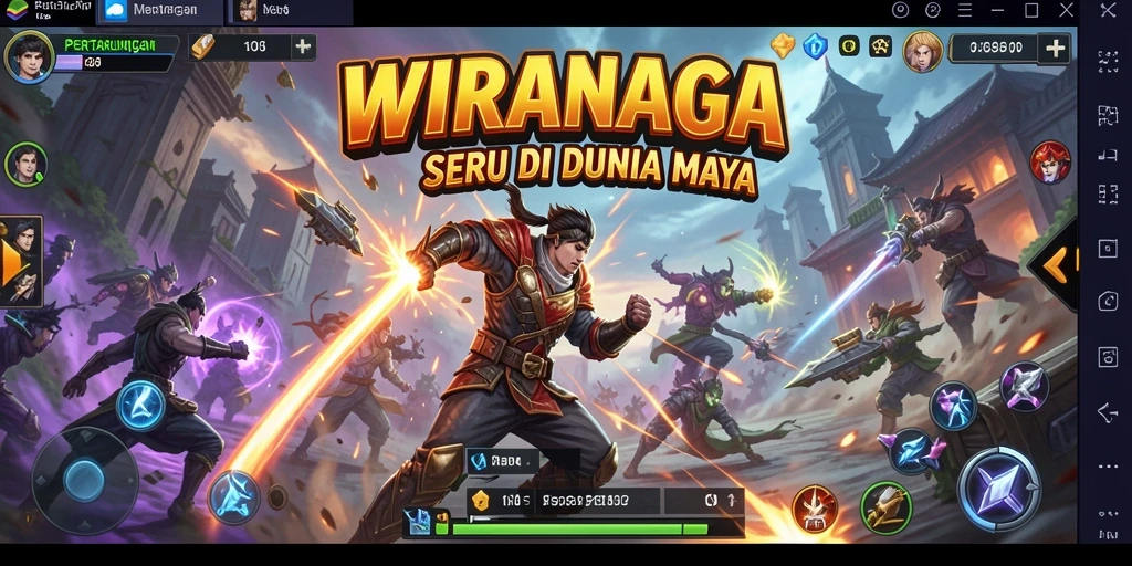 Tampilan aksi seru dari pertarungan di WIRANAGA.